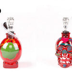 Painted Horror Skull Head Glass Hookah Shisha Tobacco Herb Smoking Water Pipe