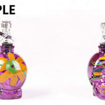 Painted Horror Skull Head Glass Hookah Shisha Tobacco Herb Smoking Water Pipe