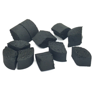 48pcs/lot Fan-shaped 100% Natural Coconut Shell Hookah Charcoal Coal For Shisha Hookahs Water Pipe Chicha Narguile Accessories