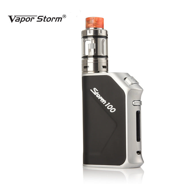 Original 100W Electronic Cigarette Vapor Storm TC Vape Fast Charge Box Mod 3200mah Top Refill Tank 0.2ohm 2mL Elektronik Sigara