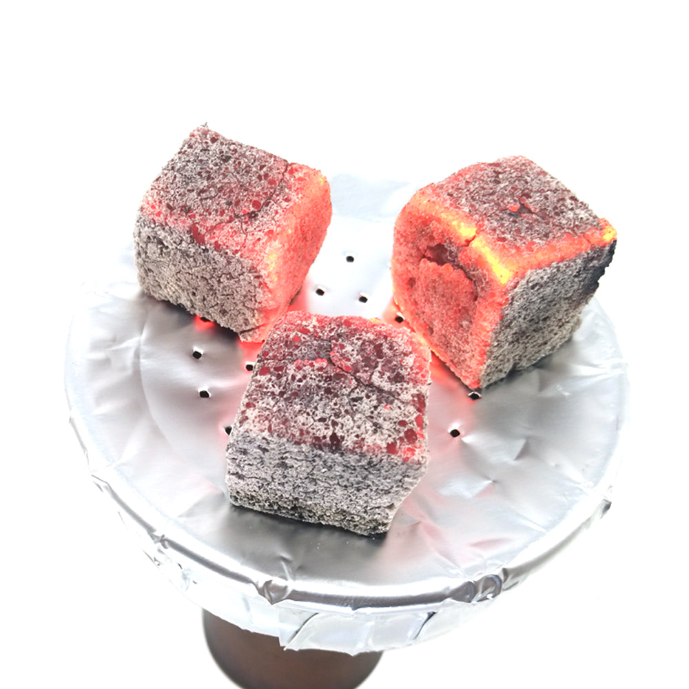 24pcs Premium Natural Coconut Shell Cubes Hookah Charcoal Coal For Shisha Hookahs Chicha Narguile Accessories 22*22*22 mm