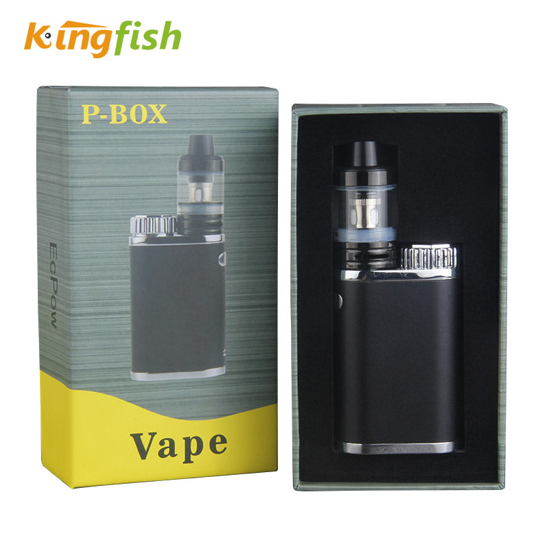 Kingfish P-BOX e cigarette Top filling Atomizer Subox Mini Vape Kit vaporizer Box Mod 50w Weipa Istick Pico Electronic Cigarette
